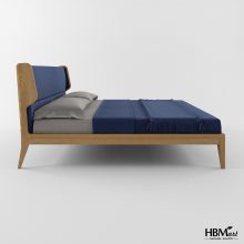 двоспальне ліжко з масиву дуба DIABLO від HBMart