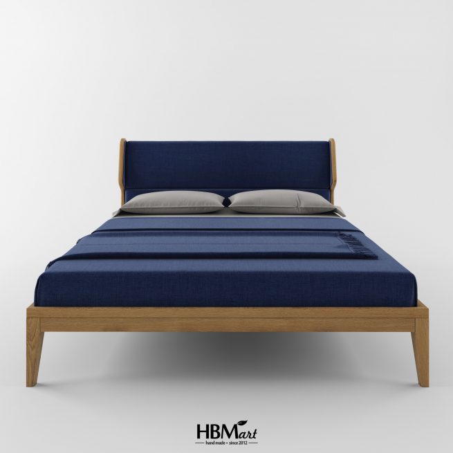 двоспальне ліжко з масиву дуба DIABLO від HBMart