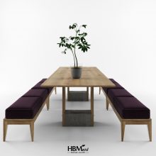 обідній стіл з масиву дубу на замовлення