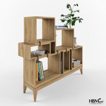 Стелаж PUZZLE полиця для зберігання з натурального дерева