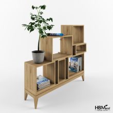 Стелаж PUZZLE тумба трансформер з натурального дерева