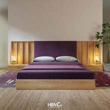 двуспальная кровать из дуба