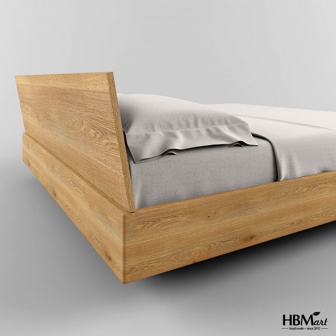 Кровать MINIMAL из массива дуба от HBMart. Изготавливаем под заказ из натурального дуба.