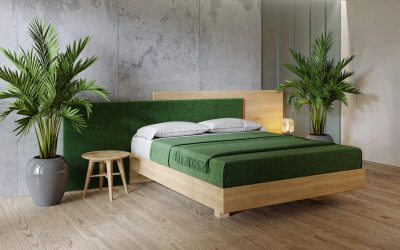 Двуспальная кровать LEON из массива дуба от hbm-art