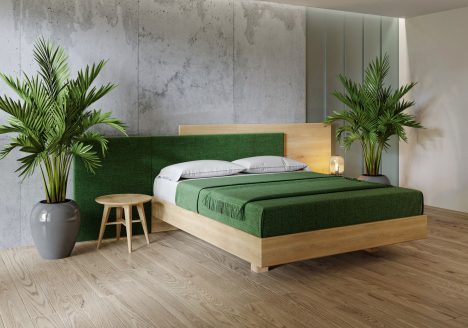 Двоспальне ліжко LEON з масиву дуба від hbm-art