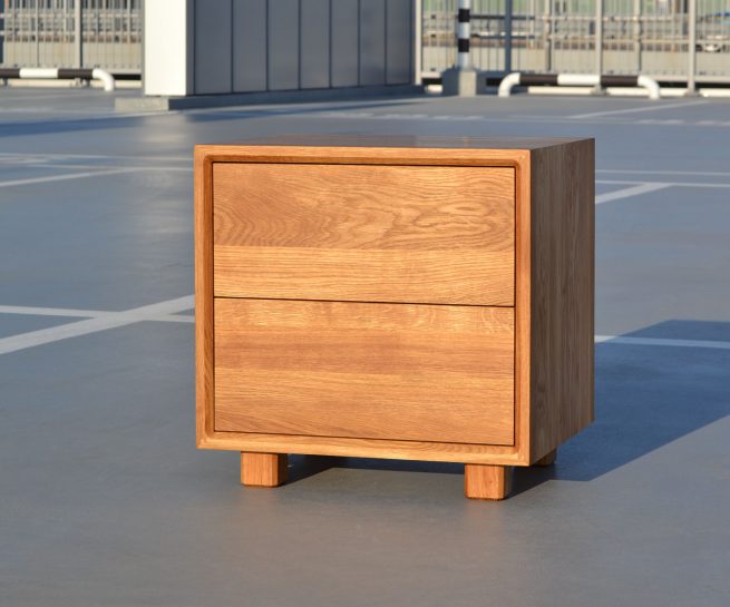 Прикроватная тумба OPUIM-S из массива дуба от HBMart