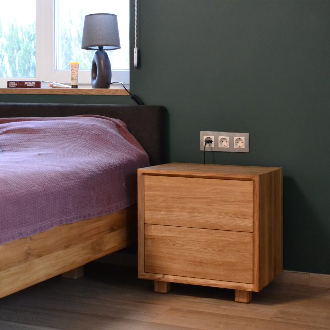 Приліжкова тумба OPUIM-S з масиву дуба від HBMart